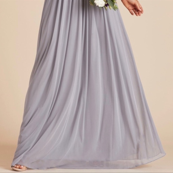 Birdy Grey Kiko Dress Silver Gray Formal Bridesmaid Wedding Medium NEW - Picture 5 of 6